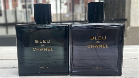 real chanel vs fake bleu